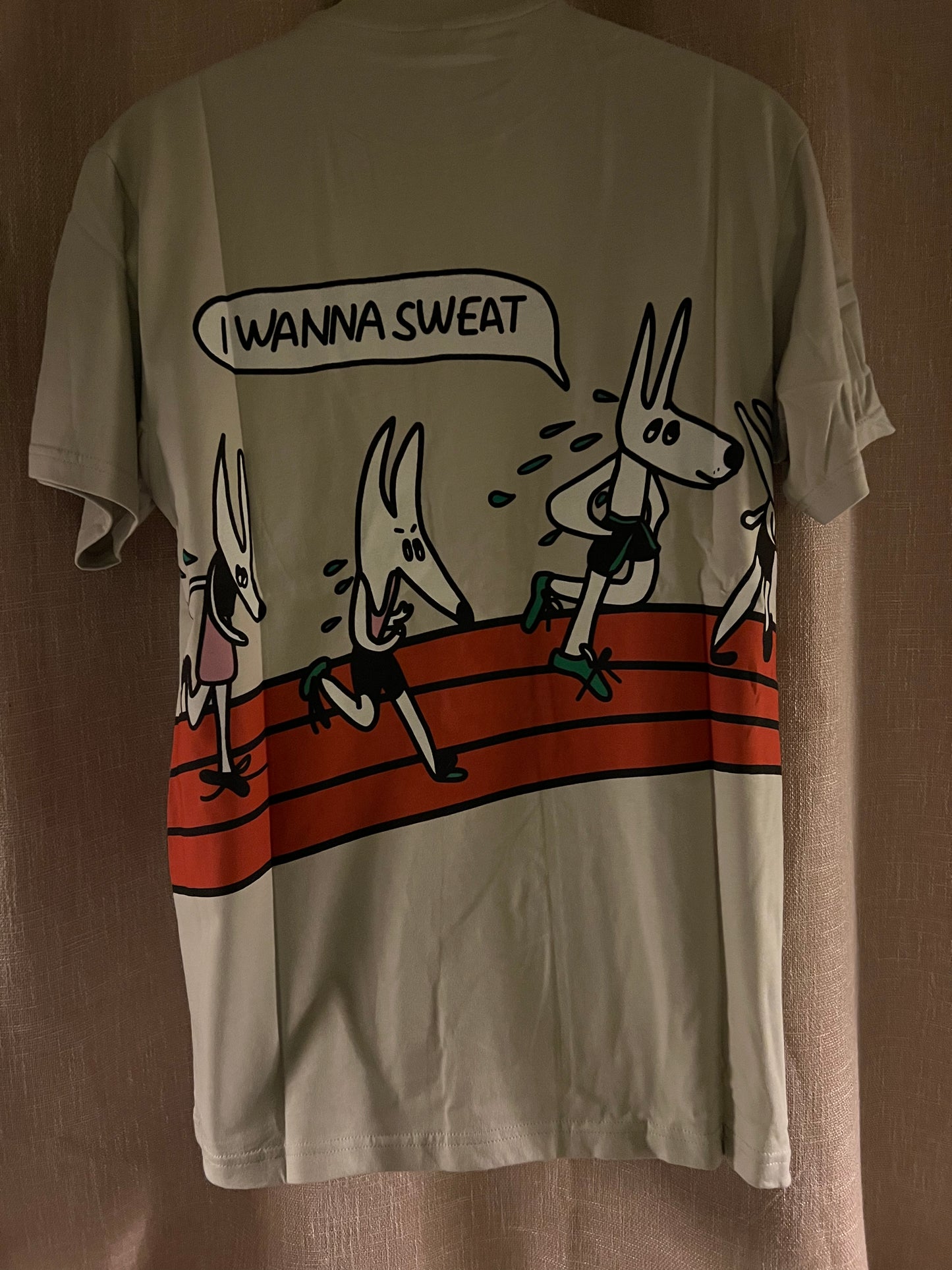 "I Wanna Sweat" Wraparound Tee