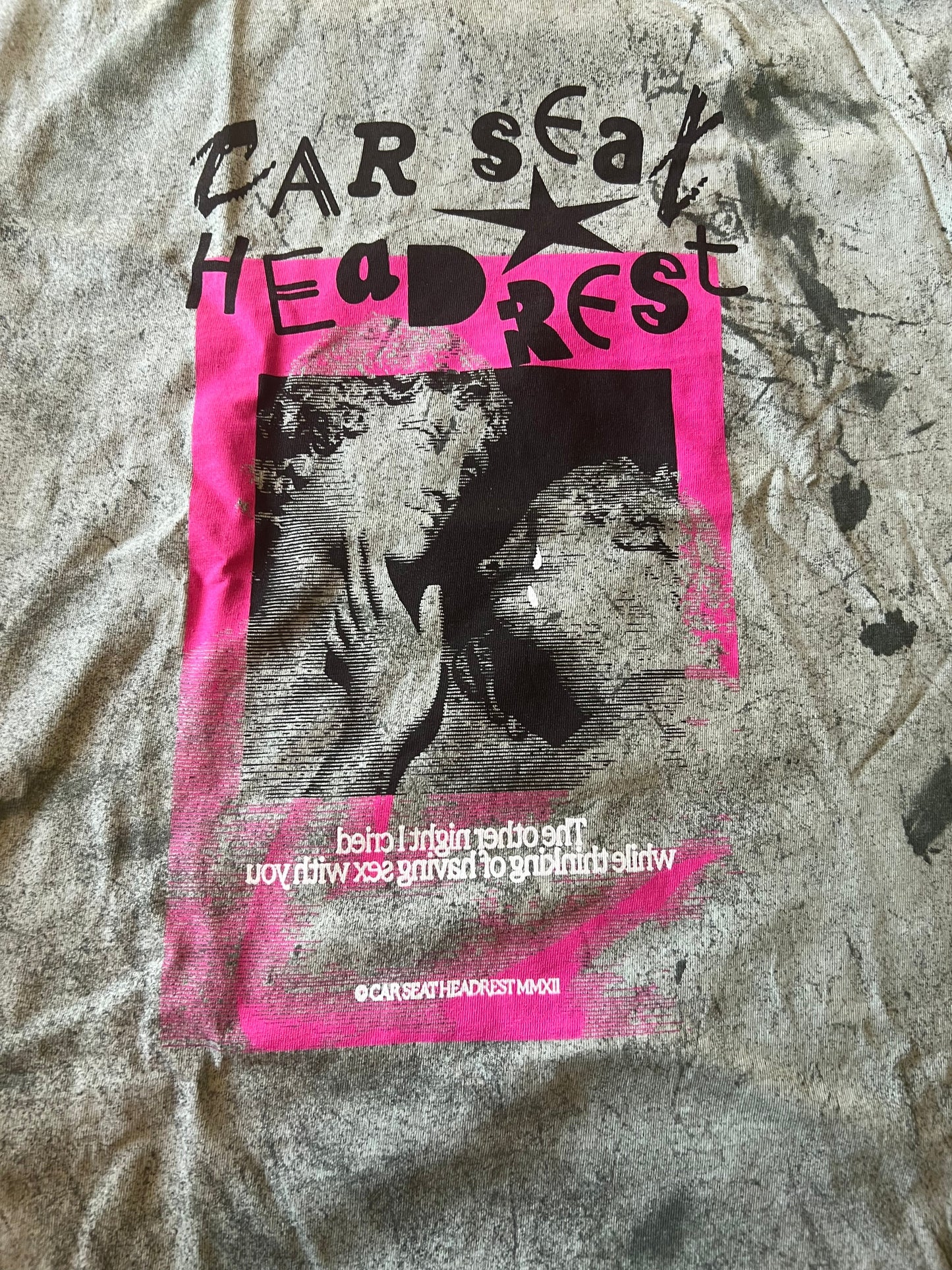 It's Only Sex- Boxy Acid Washed Green Tee