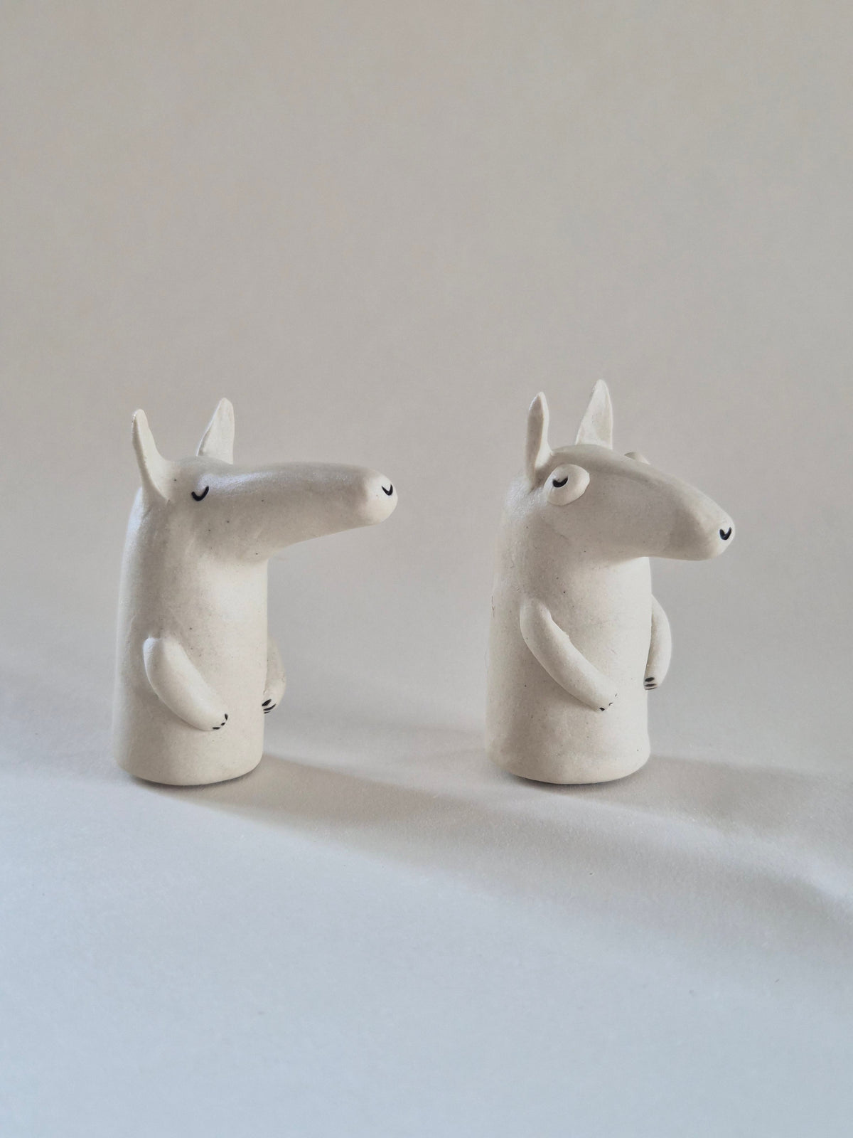 Handmade Ceramic Twin Fantasy Salt & Pepper Shaker Set