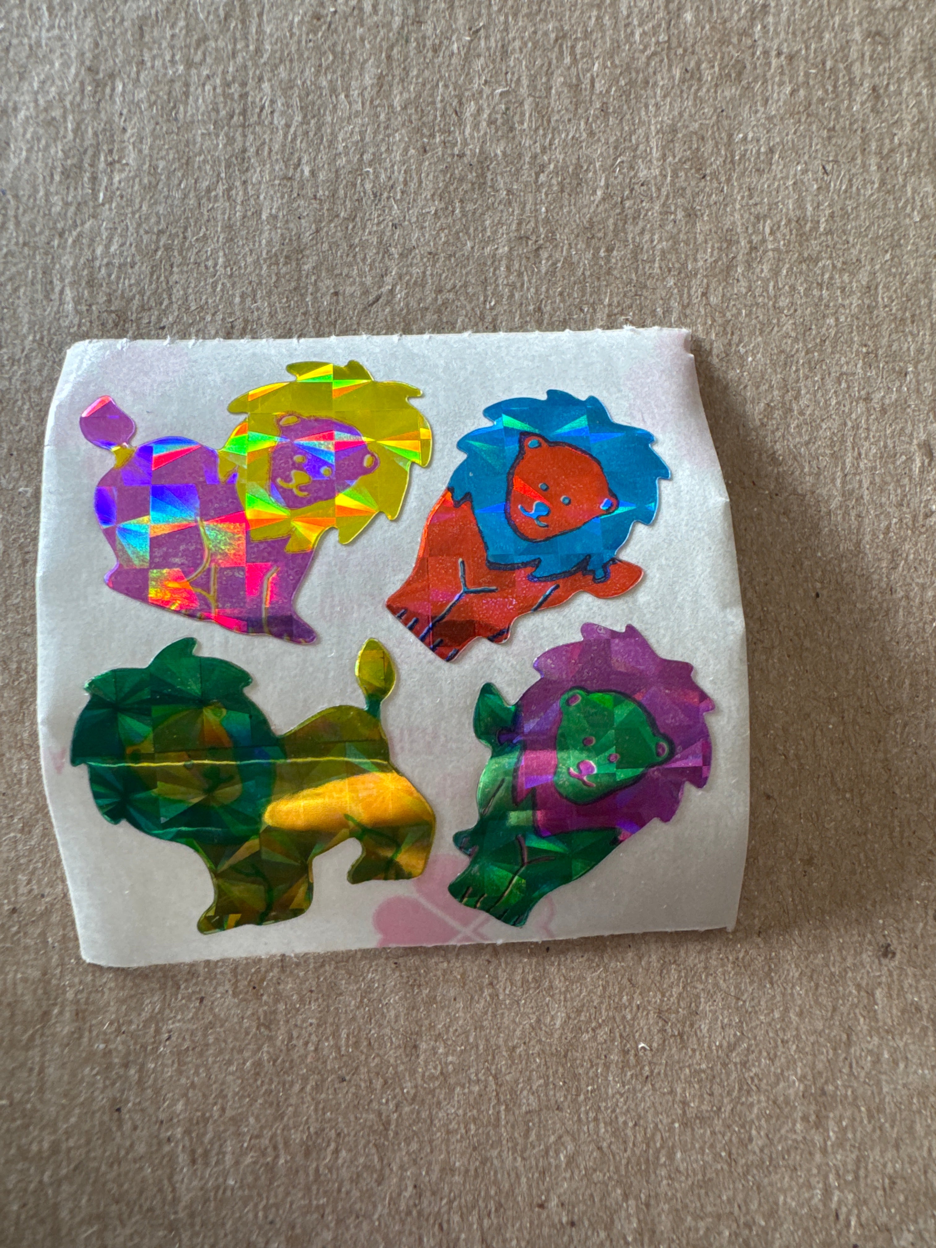 Prismatic Colorful Lions (Great 7 Vintage)