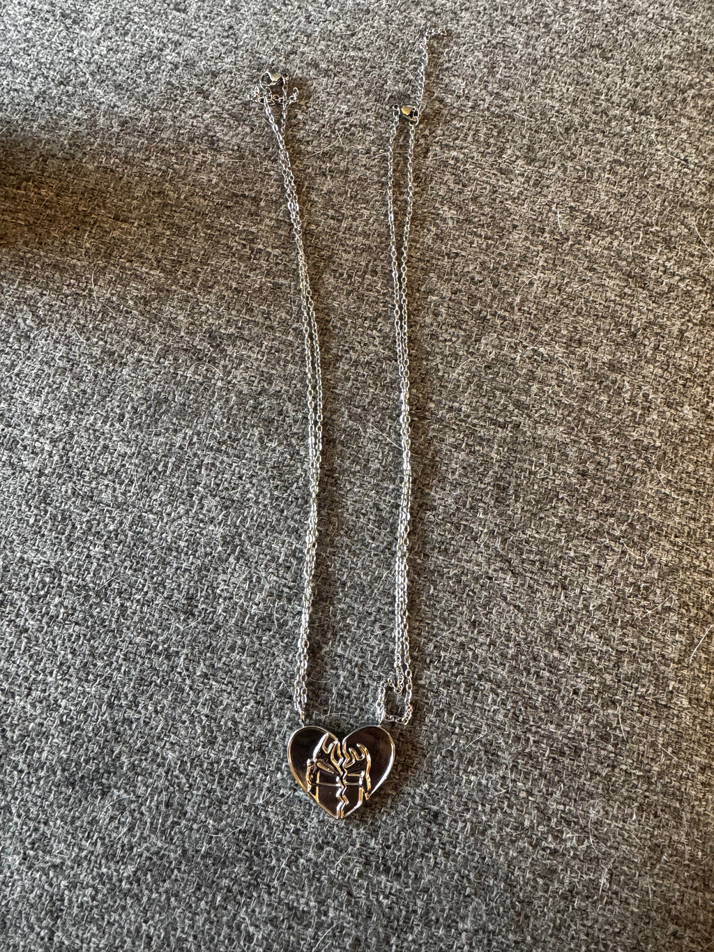 Twin Fantasy Friendship Necklace SILVER