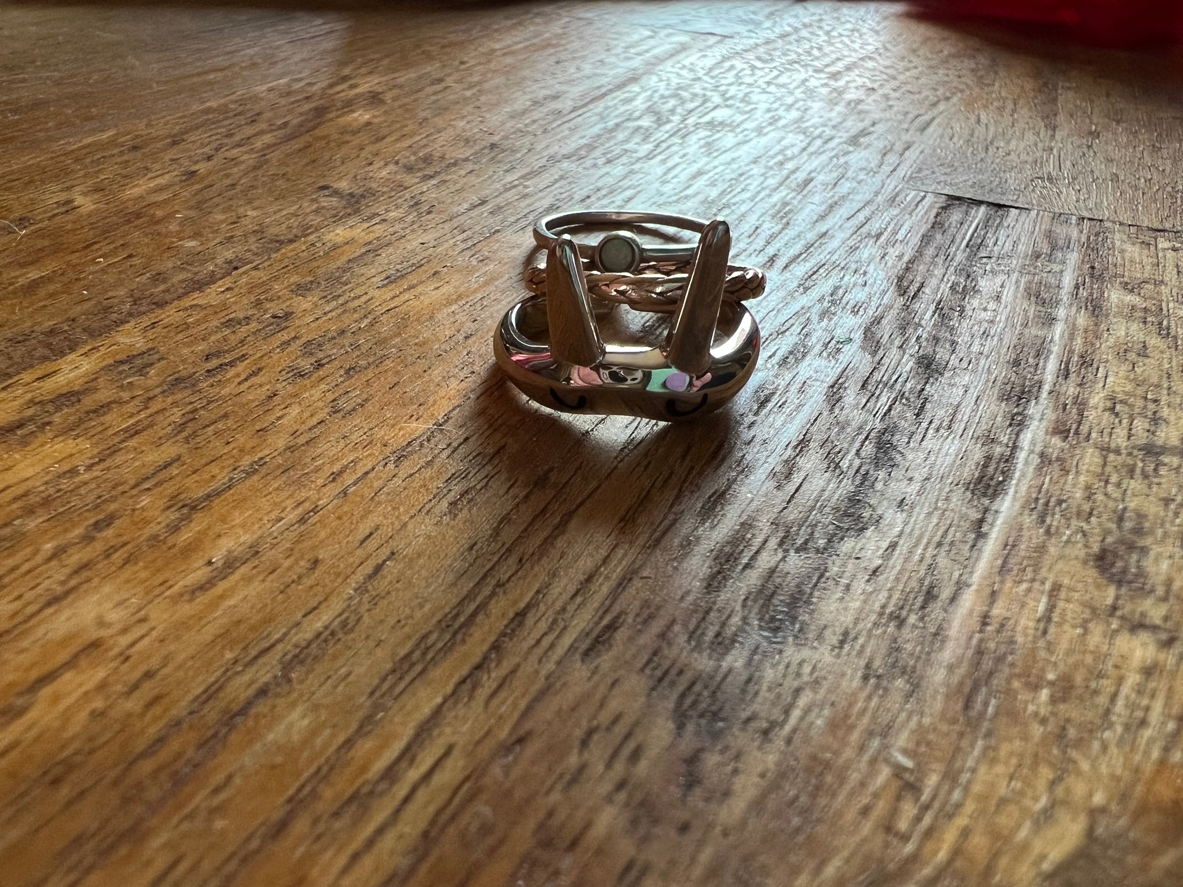 Twin Fantasy - Silver Adjustable Ring