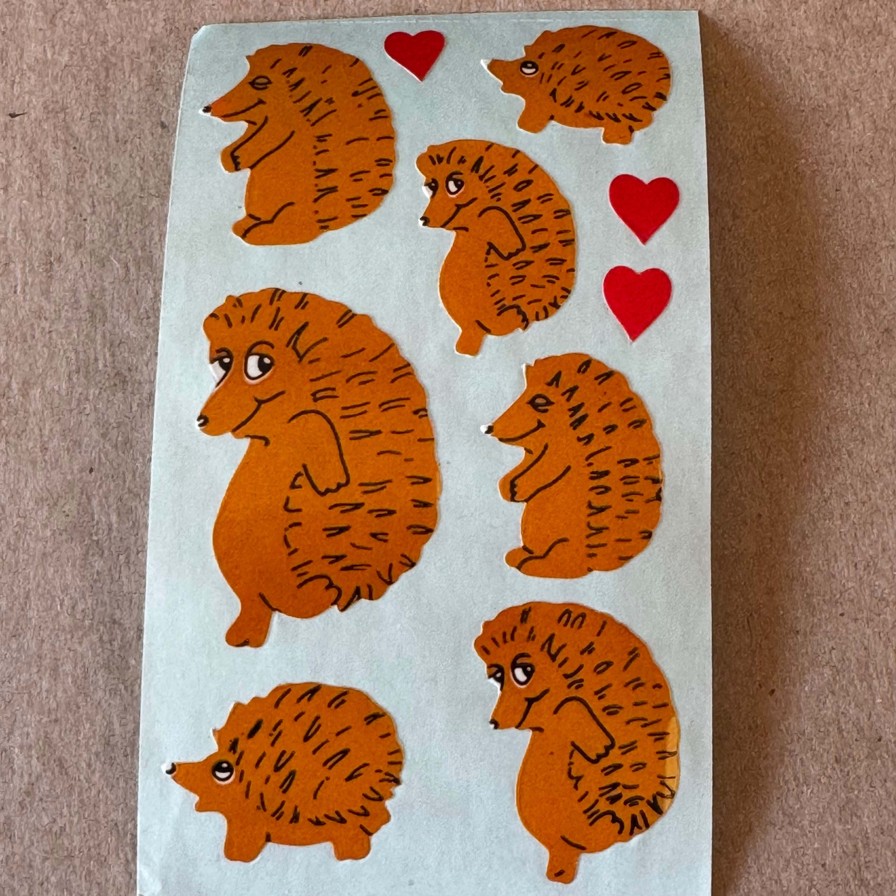 Paper Maxi Sheet Stickers: Hedgehogs