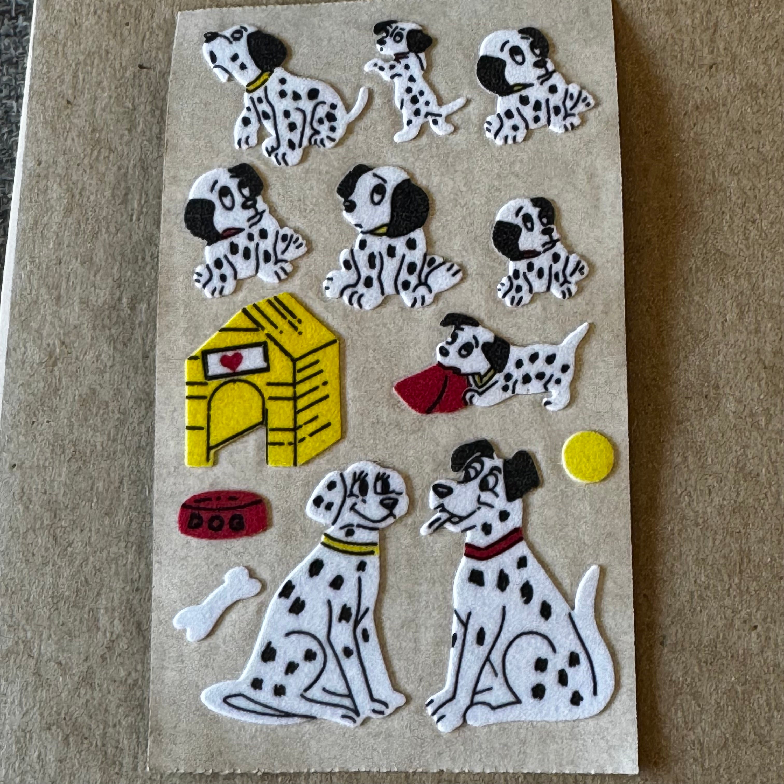 Fuzzy Maxi Sheet Stickers: Dalmatians