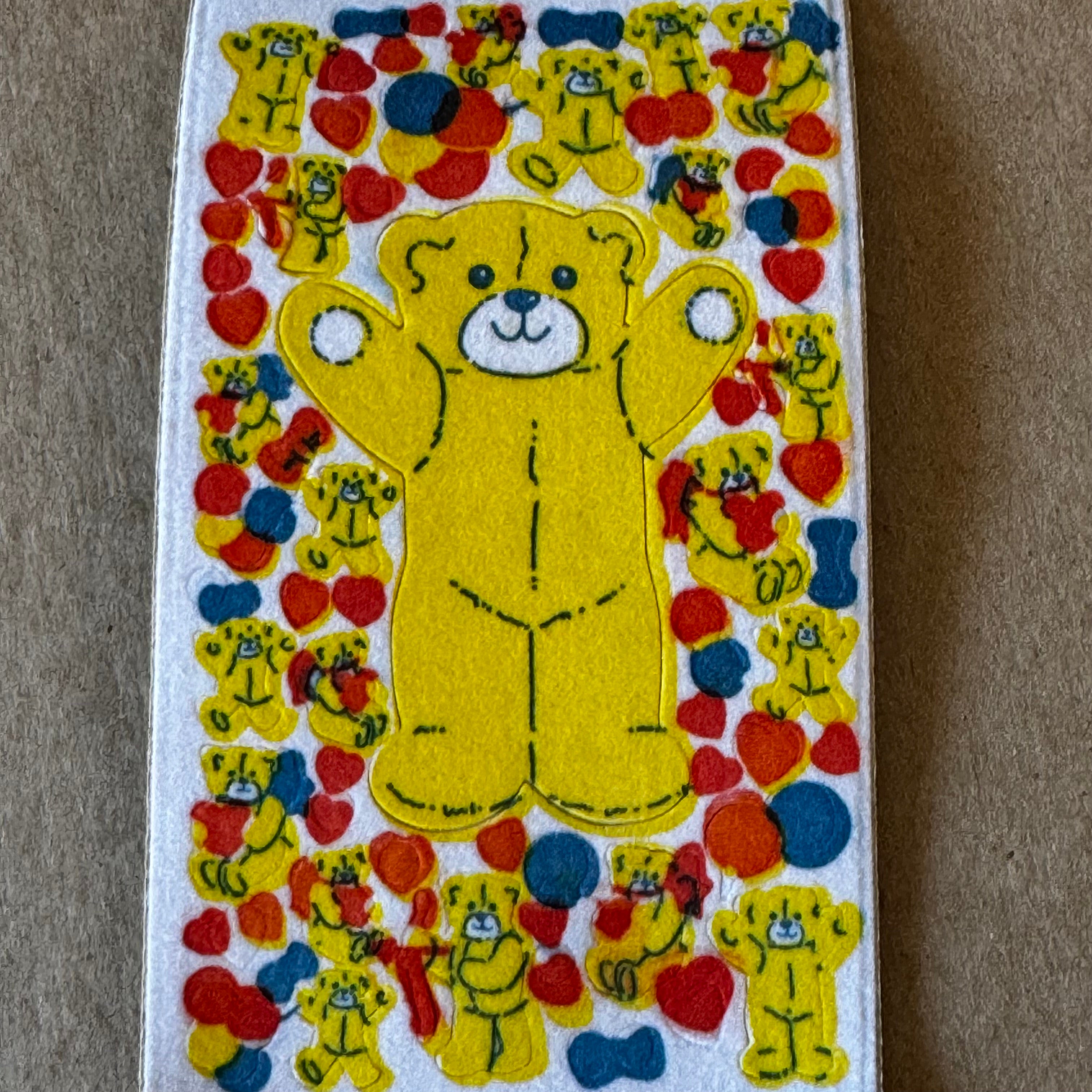 Fuzzy Maxi Sheet Stickers: Bears