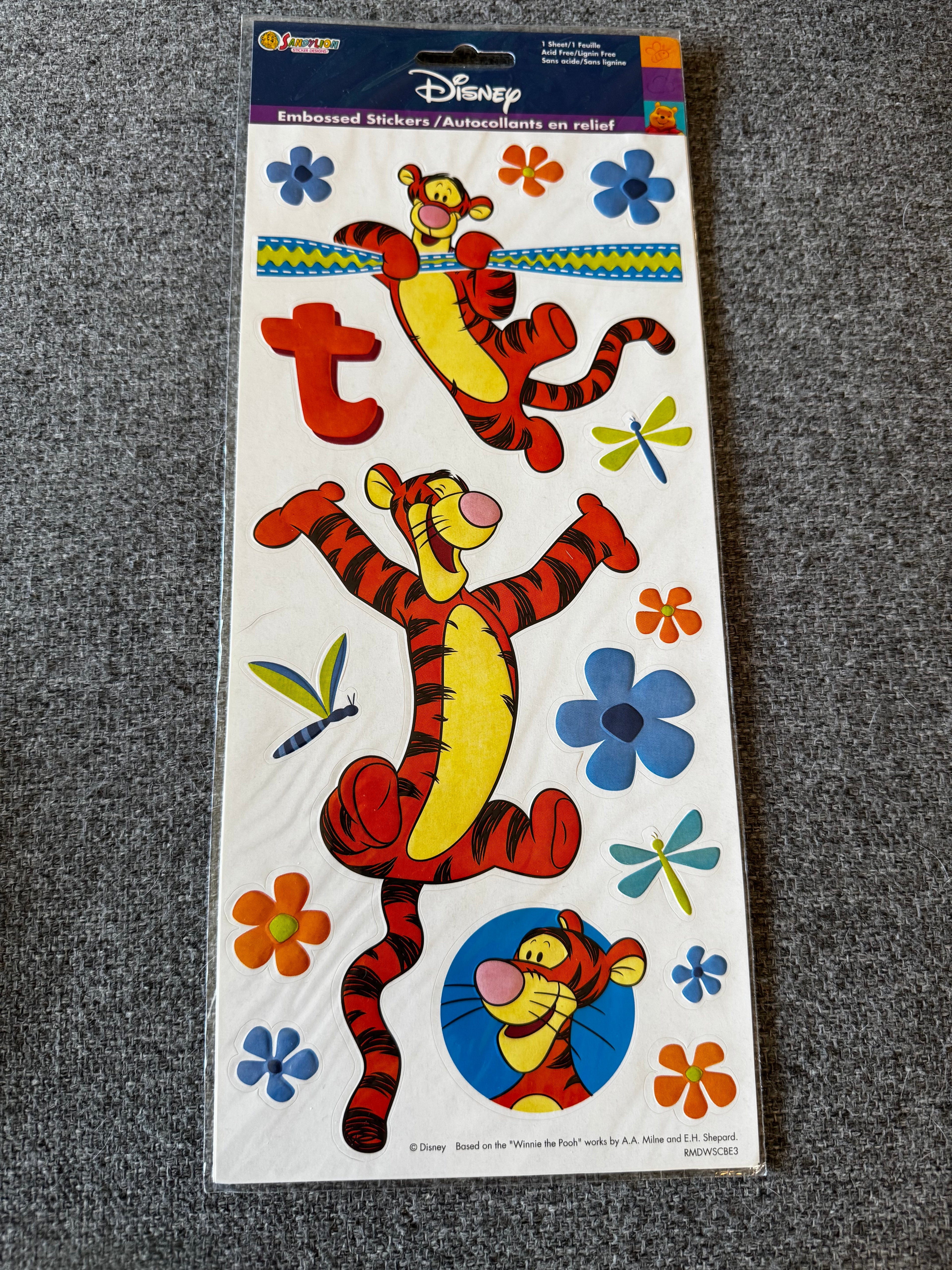 DISNEY- Tigger Stickers (Sandylion)