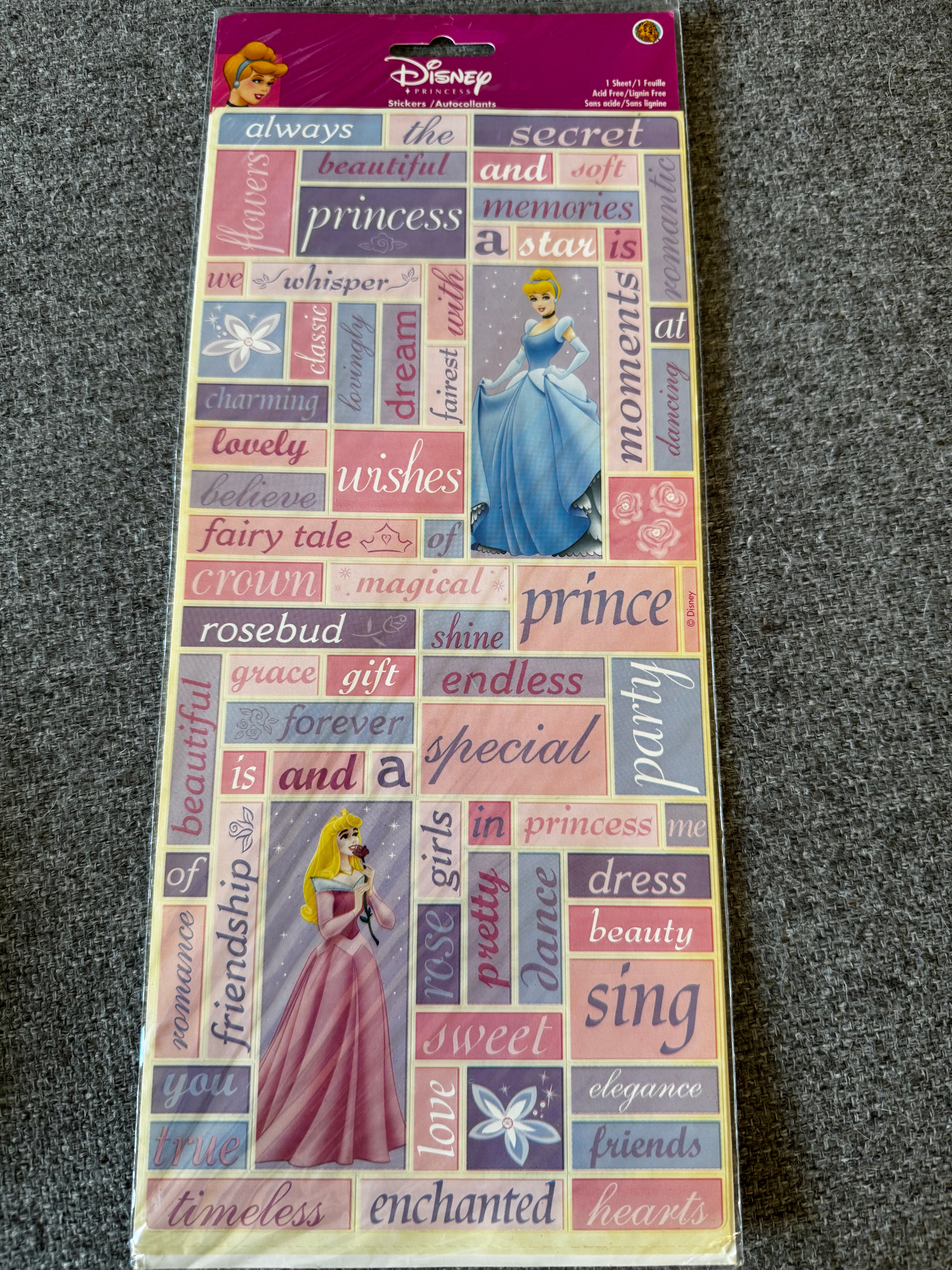 DISNEY- Princess Scrapbook Stickers (Sandylion)