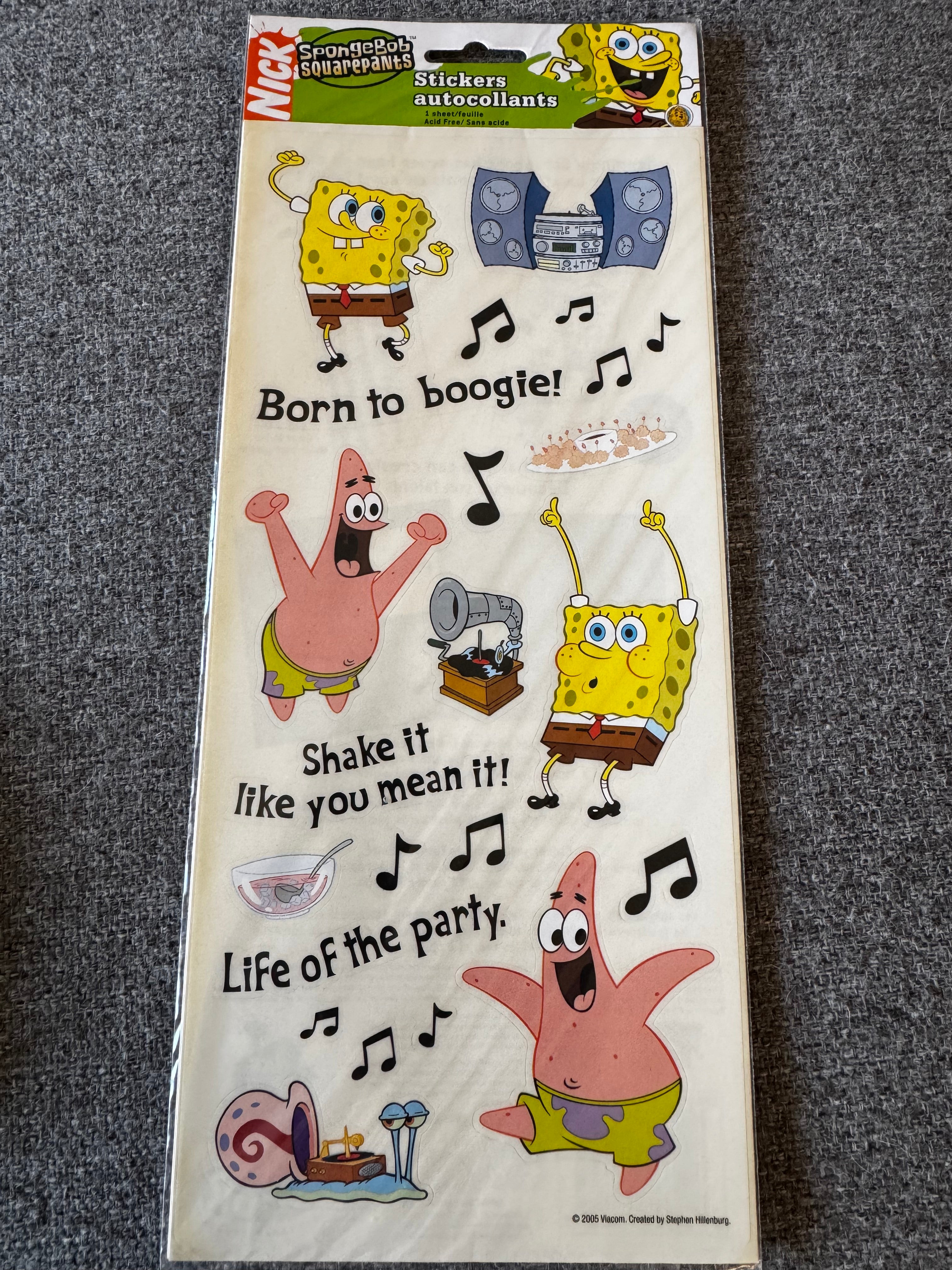 NICKELODEON- Spongebob Stickers (Sandylion)
