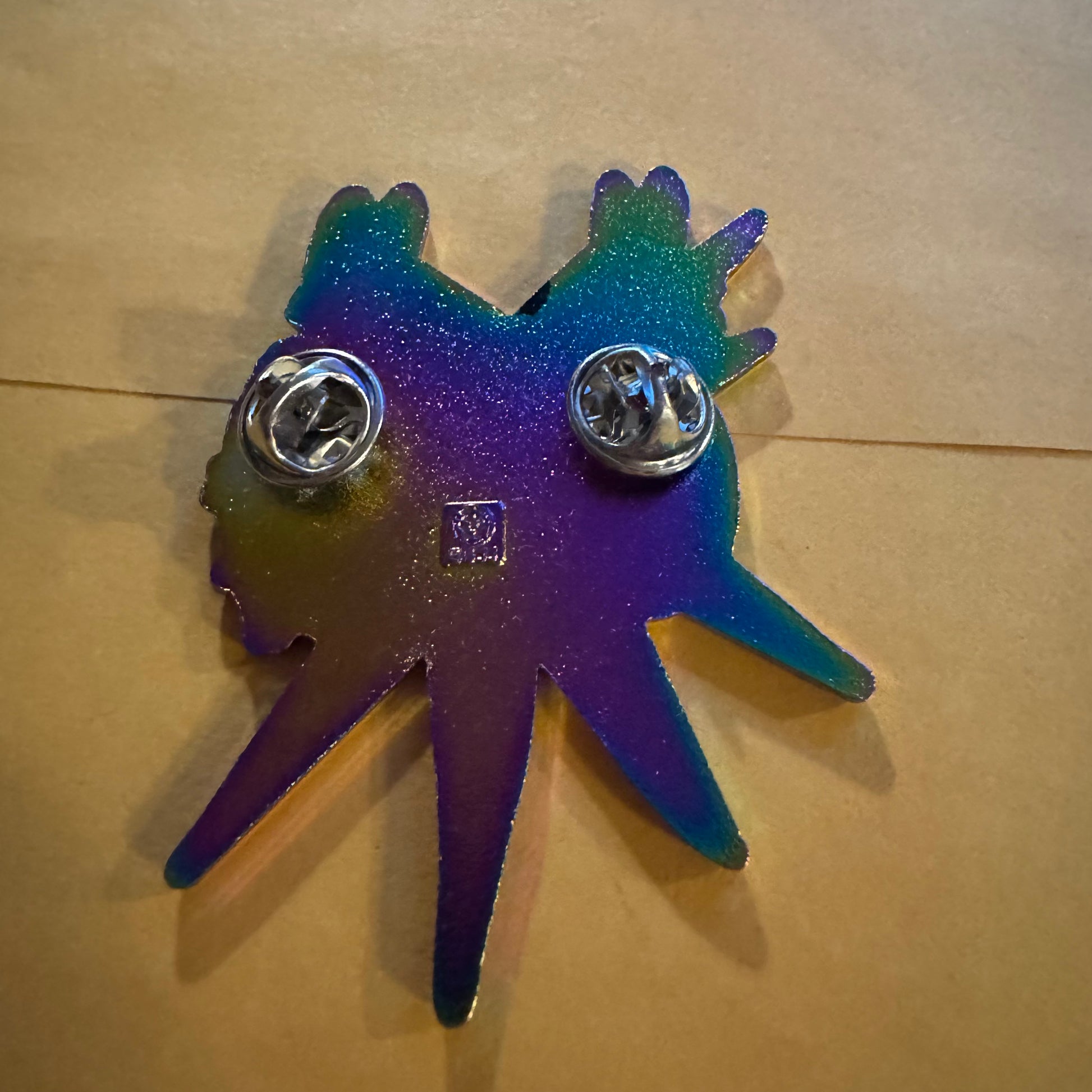 Pain Star Rainbow Plated Enamel Pin Car Seat Headrest