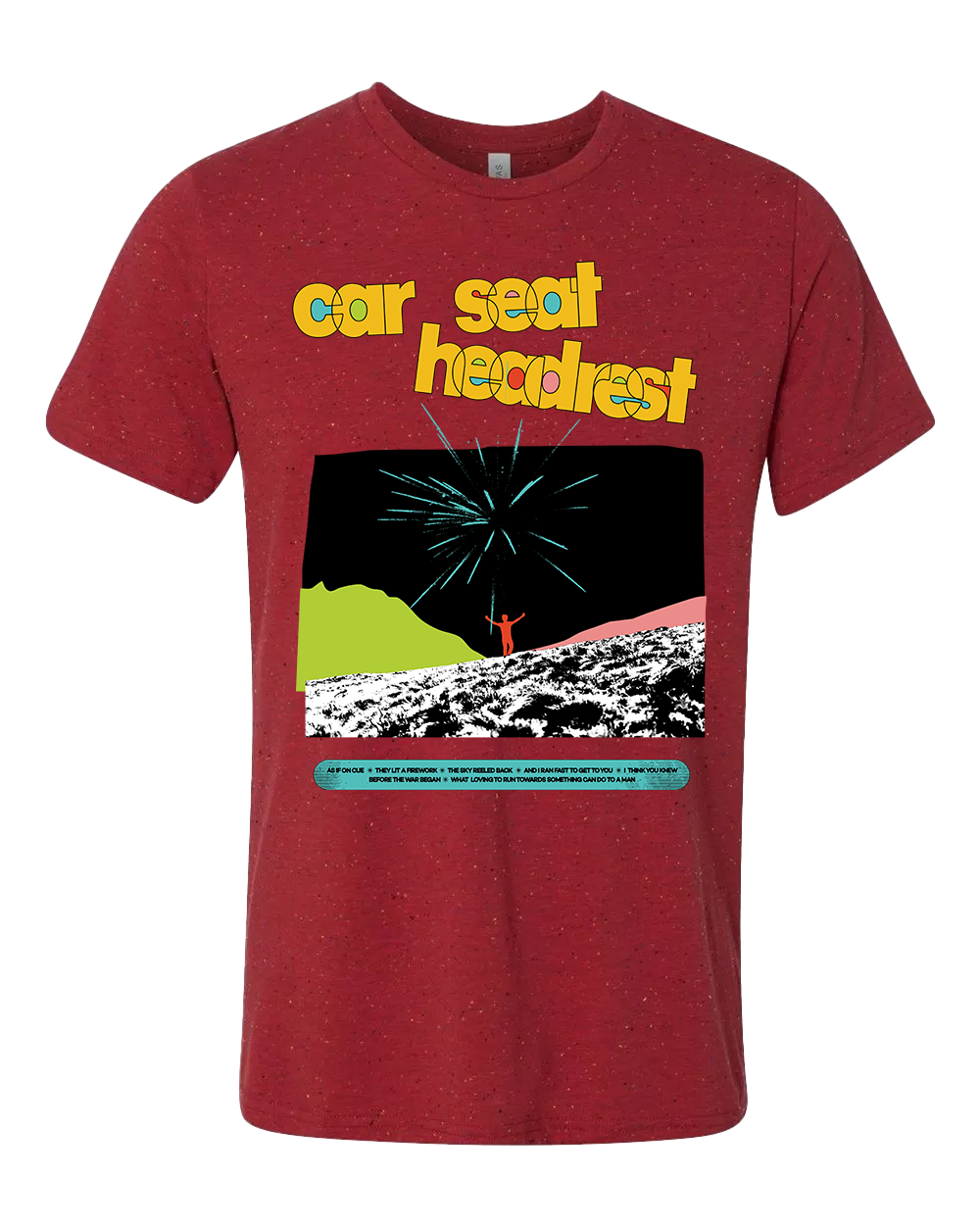 SMALL ONLY - Life Worth Missing Speckled/Textured Red Tee