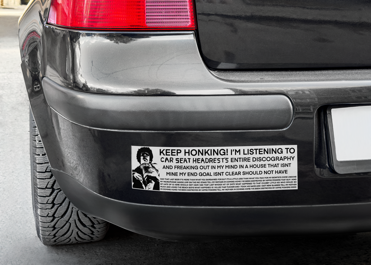 Destroyed by Hippie Powers Bumper Sticker