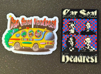 2 embossed stickers +/- misc stickers