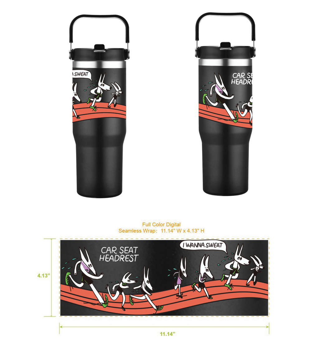 I WANNA SWEAT - Insulated Water Bottle