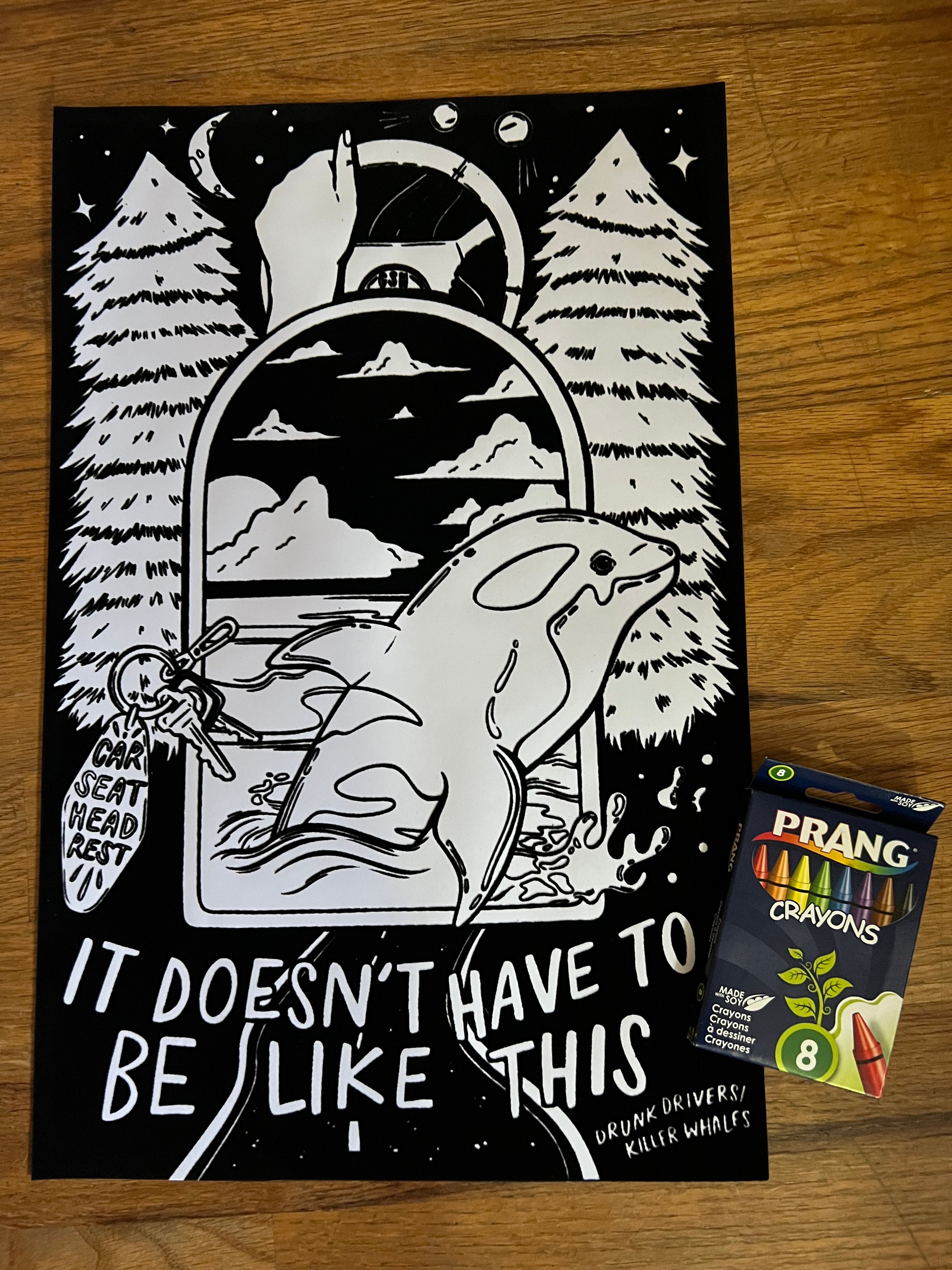 11x17 Velvet Coloring Poster